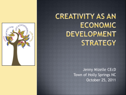 1045 - Creativity as an Economic Development Strategy