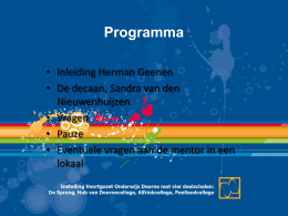 Presentatie ouderavond leerjaar 2 (20 januari 2014)