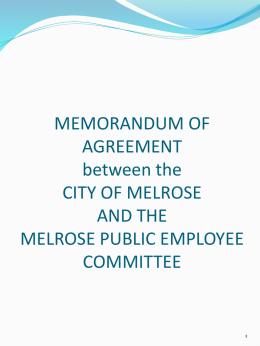 the City shall provide active employees covered by this agreement