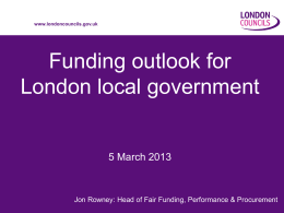 Provisional Local Government Finance Settlement 2013-14