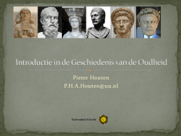 Introductie in de Geschiedenis van de Oudheid