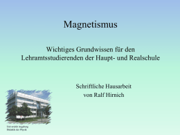 2.8 Magnetismus - Universität Augsburg