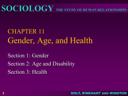 CHAPTER 11 Gender, Age, and Health
