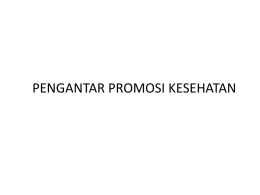 Pengantar Ilmu Kesehatan Masyarakat 10