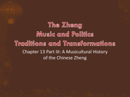 A Musicultural History of the Chinese Zheng