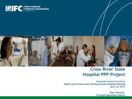 Cross River State Hospital PPP Project