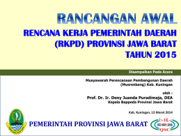 PAPARAN - Musrenbang Kab. Kuningan 2014