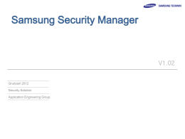SSM (Samsung Security Manager) Podstawowa