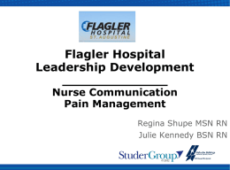 Nurse Communication & Pain Management