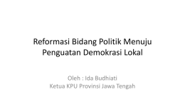 Sejarah Sistem Politik di Indonesia