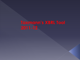 Features of Taxmann`s XBRL Tool