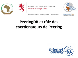 Conseils sur PeeringDB