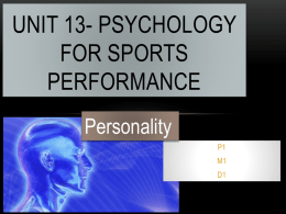Personality - Oxford United Youth & Community Sports Trust