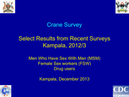 Select 2012-2013 survey findings – CBO meeting