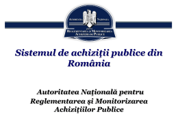 Învață despre sistemul achizițiilor publice din România