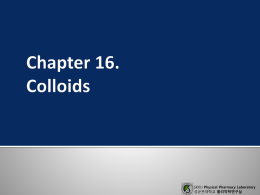 16.Colloids - Physical Pharmacy Laboratory