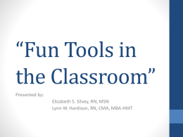 Fun Tools in the Classroom