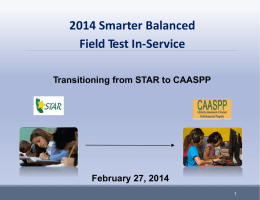 2014 CAASPP PowerPoint