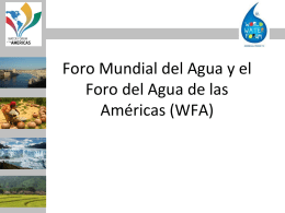 Presentacion Foro Mundial del Agua