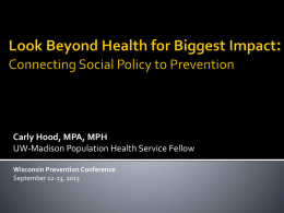 Health Equity Concerns: Social Determinants in Public Health