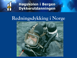 Redningsdykkingens historie i Norge