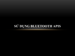 Bluetooth API