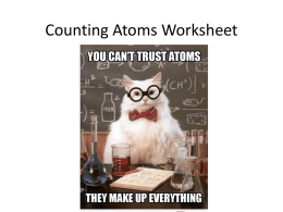 Counting Atoms Worksheet