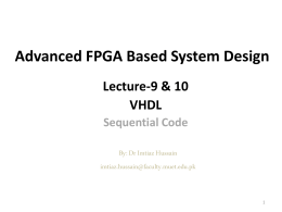 Lecture-9-10: Sequential Coding - Dr. Imtiaz Hussain