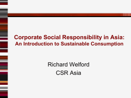 3b - An introduction to sustainable consumption in Asia Pacific