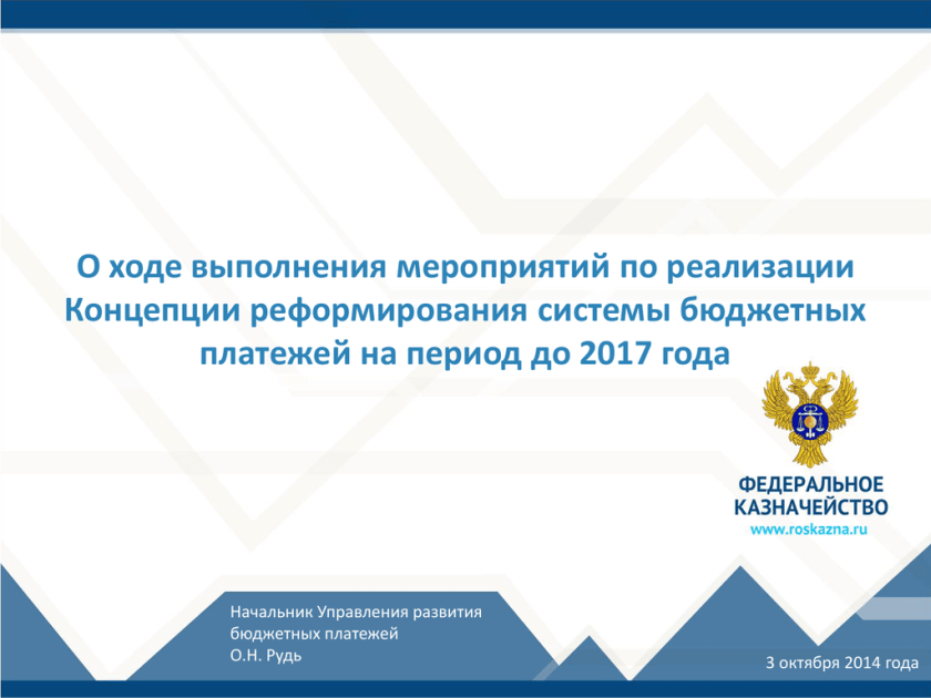 Федеральное казначейство roskazna ru. Информация о ходе реализации мероприятий.