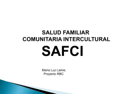 Salud Familiar Intercomunitaria Intercultural