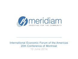 meridiam - International Economic Forum of the Americas