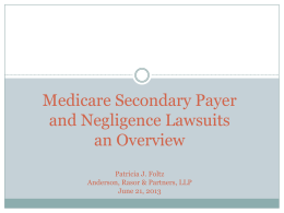 Medicare Secondary Payer - Circuit Court of Cook County
