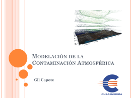 Modelación de la Contaminación Atmosférica Gil