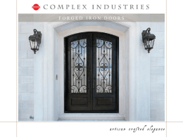 Monticello Series - Complex Industries Forged Iron Doors