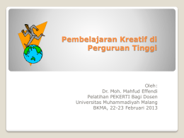 Klik - BKMA - Universitas Muhammadiyah Malang
