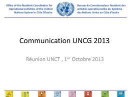 Communication UNCG 2013