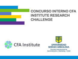 concurso interno cfa institute research challenge reglamento del