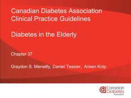Slides - Canadian Diabetes Association
