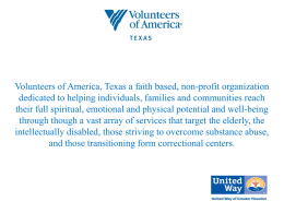 Financial Opportunity Center Volunteers of America, Texas serves