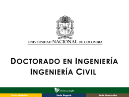 Se anexa presentación - Universidad Nacional de Colombia