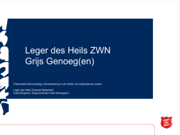 Leger des Heils ZWN Grijs Genoegen