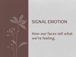 Signal emotion powerpoint notes
