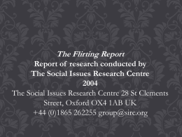 The Flirting Report