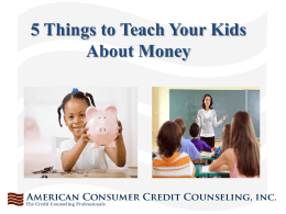 teaching children about money