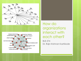 How do organizations interact with each other