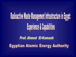 Radioactive waste ma.. - The Center of Nuclear Studies and