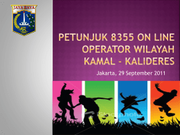 1. web operator simdik 8355