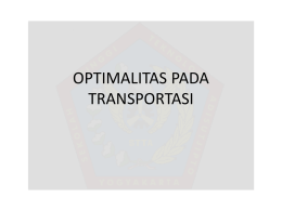 CEK OPTIMALITAS transportasi SS&MODI