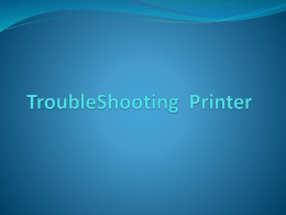 TroubleShooting Printer